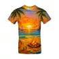 Koszulka Tshirt fullprint - plaża