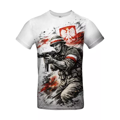 Koszulka Tshirt fullprint - Polska 1003