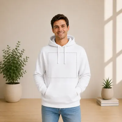 Bluza męska typu kangur z nadrukiem | SprintShirt