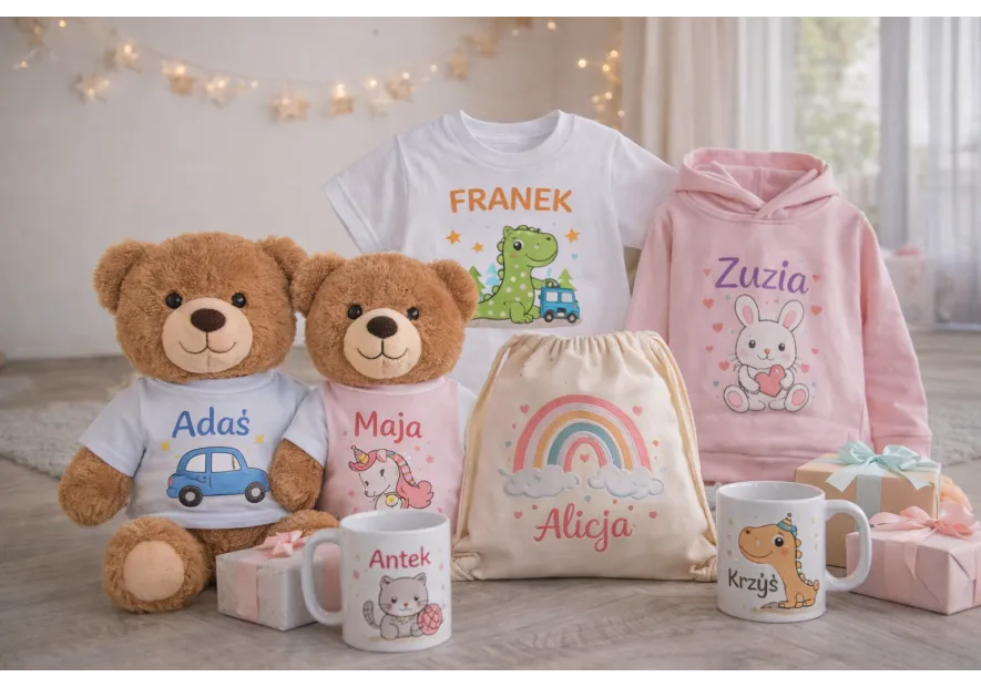 Prezent dla dziecka – pomysły na wyjątkowy upominek + personalizowane nadruki